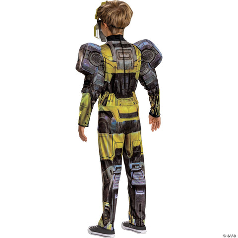 Kids Classic Muscle Transformers One™ Bumblebee/B-127 Costume - Small 4-6