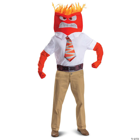 Men’s Disney/Pixar Inside Out 2 Red Anger Costume Kit - Large/Extra Large 42-46