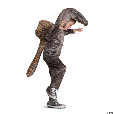 Kids Classic Jurassic World Rebirth™ Spinosaurus Hooded Jumpsuit Costume - Medium 7-8