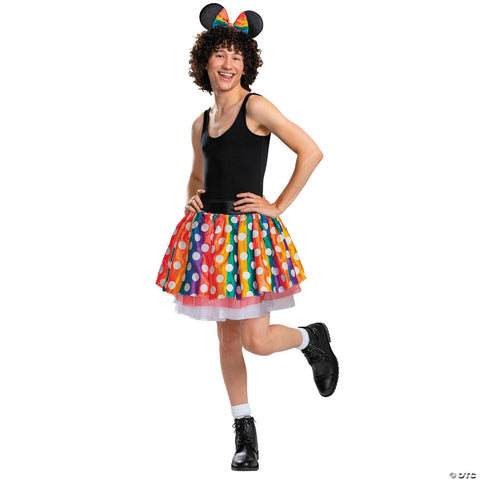 Adults Disney Minnie Mouse 25 Pride Tutu Costume Kit - Small/Medium