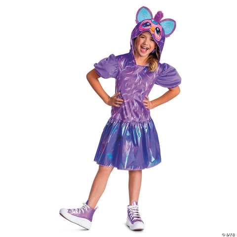 Kids Furby™ Purple Hooded Dress Costume - Medium 7-8