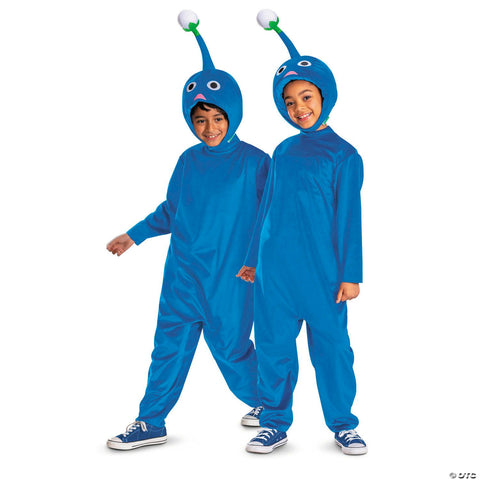 Kids Classic Pikmin™ Blue Pikmin Jumpsuit Costume - Small 4-6