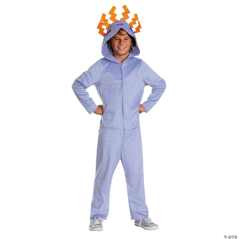 Kids Classic Minecraft™ Purple Axolotl Hooded Jumpsuit Costume - Medium 7-8