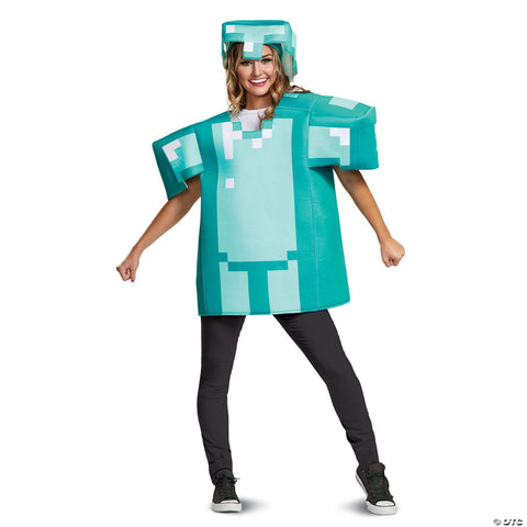 Adults Classic Minecraft™ Armor Costume - One Size 42-46