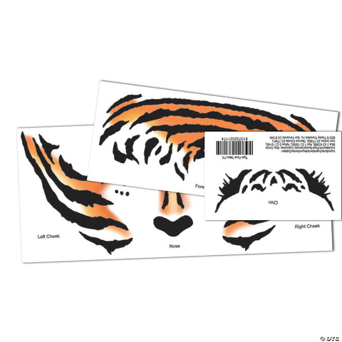 Tattoo Tiger Face | Horror-Shop.com