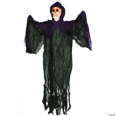 3' Hanging Fire Ice Skull Reaper | Horror-Shop.com