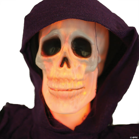 3' Hanging Fire Ice Skull Reaper | Horror-Shop.com