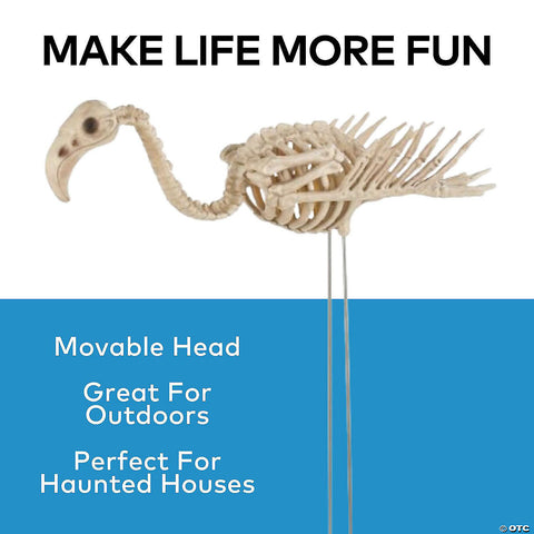27" Flamingo Skeleton | Horror-Shop.com