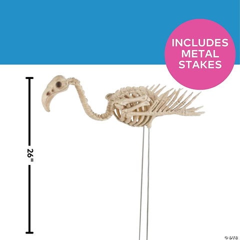 27" Flamingo Skeleton | Horror-Shop.com