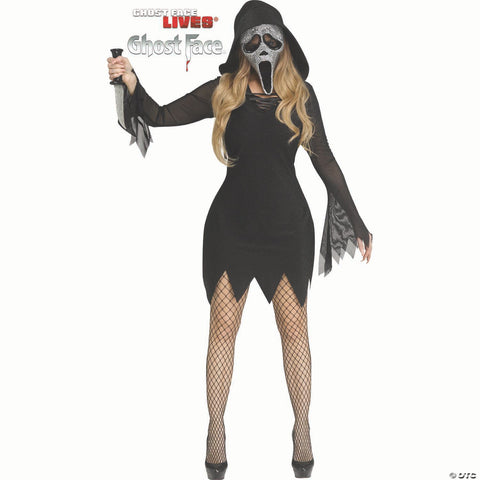 Women’s Scream™ Ghost Face® Bling Costume - Medium/Large 10-14