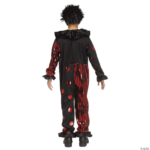 Kids Chrome Clown Costume - Large