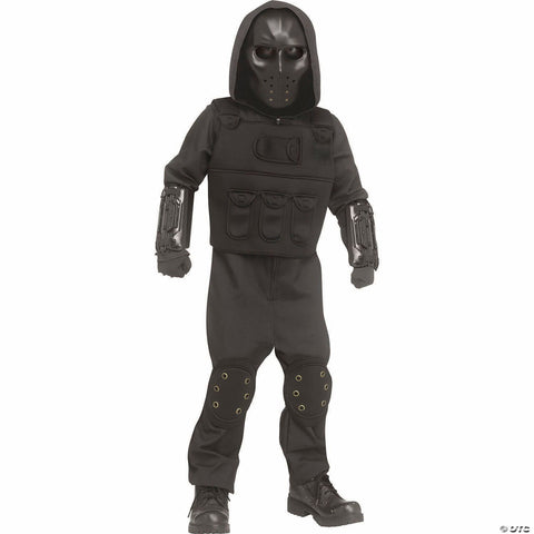 Kids Warcore Fighter Hooded Jumpsuit Costume -  12-14