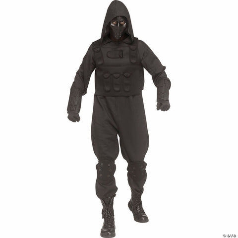 Adults Warcore Fighter Hooded Jumpsuit Costume - One Size