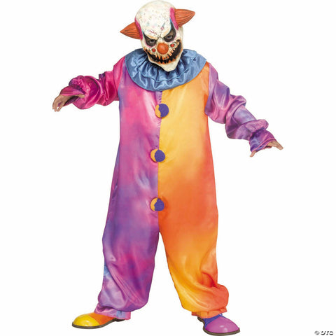 Kids Tie-Die Clown Jumpsuit Costume -  12-14