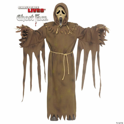 Kids Ghost Face® Scarecrow Hooded Robe Costume - Medium 8-10