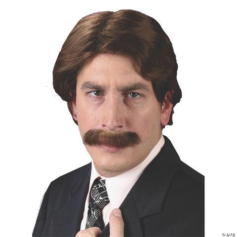 70s Wig & Mustache Set