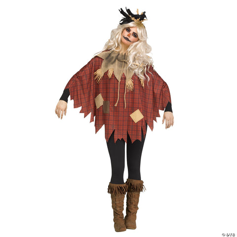 Women's Scary Crow Poncho | Horror-Shop.com