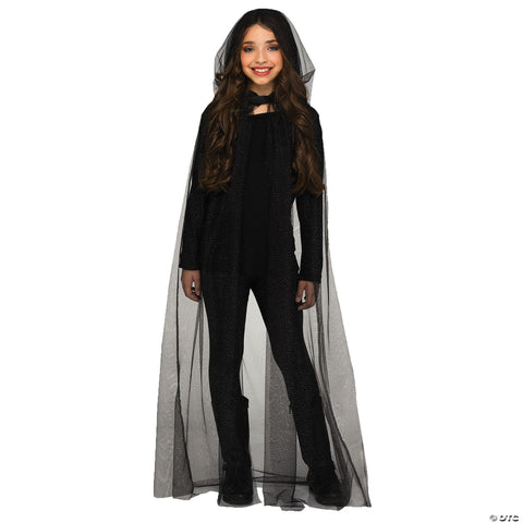 Kids Hooded Sparkle Cape Costume Accessory | Horror-Shop.com
