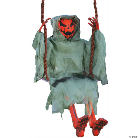 36" Swinging Dead Pumpkin