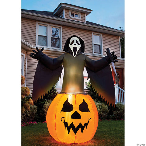 6' Scream Pumpkin Inflatable