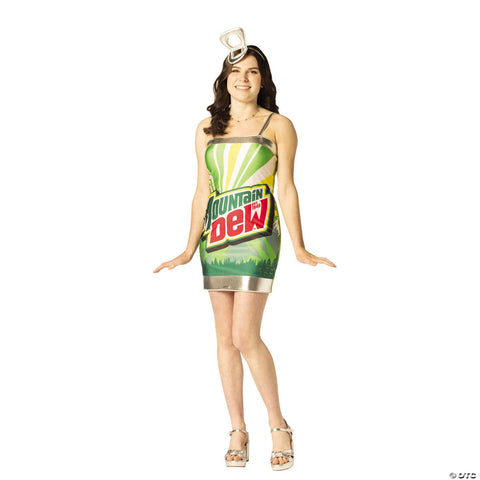 Adults Mountain Dew™ Can Dress Costume - Extra Small/Small 0-4