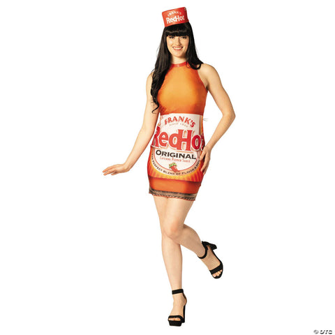 Adults Frank's Red Hot® Sauce Bottle Dress Costume - Extra Small/Small 0-4