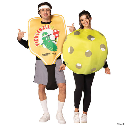 Pickle Ball Paddle/Ball Couple Costume - Adult | Horror-Shop.com