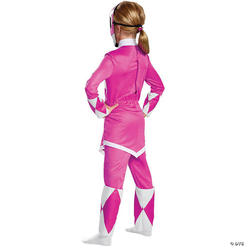 Girl's Pink Ranger Deluxe Costume - Mighty Morphin | Horror-Shop.com