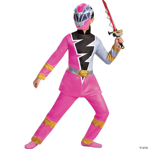 Girl's Pink Ranger Dino Fury Deluxe Costume | Horror-Shop.com