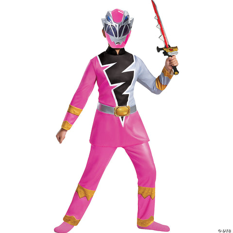 Girl's Pink Ranger Dino Fury Deluxe Costume | Horror-Shop.com