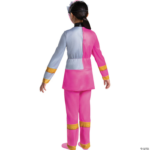 Girl's Pink Ranger Dino Fury Deluxe Costume | Horror-Shop.com