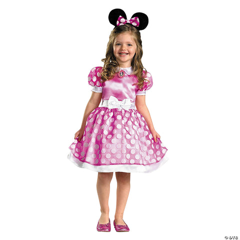 Girl's Pink Minnie Mouse Classic Costume