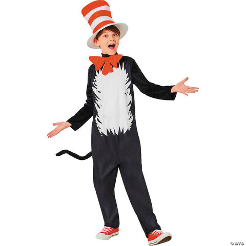 Kids Dr. Seuss™ The Cat in the Hat™ The Cat Jumpsuit Costume -  10-12
