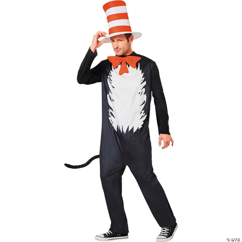 Adults Dr. Seuss™ The Cat in the Hat™ The Cat Jumpsuit Costume - Medium