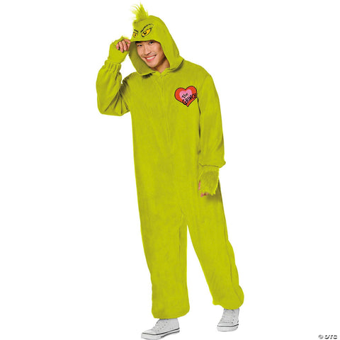 Adults Dr. Seuss™ How the Grinch Stole Christmas™ Grinch Jumpsuit Costume - Small