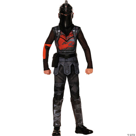 Kids Fortnite Black Polyester Jumpsuit Black Knight Costume -  4-6