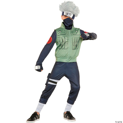 Kids Naruto™ Kakashi Hatake Jumpsuit Costume -  10-12