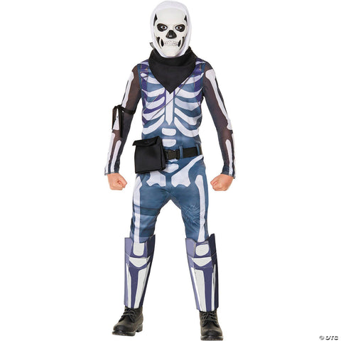 Kids Economy Fortnite™ Skull Trooper Jumpsuit Costume - Small 4-6