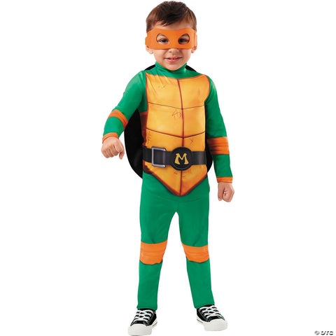 Toddler Teenage Mutant Ninja Turtles™ Movie Michelangelo Jumpsuit Costume - 3T-4T