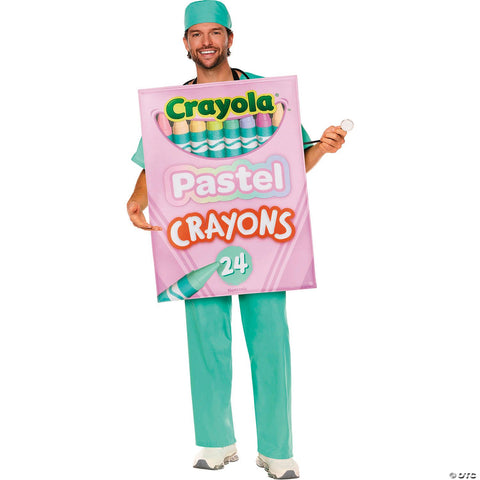 Adults Quik Change™ Crayola® Pastel Crayon Box Costume