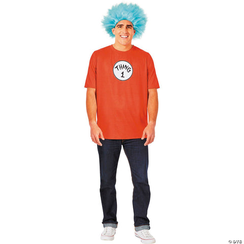 Adults Dr. Seuss™ Thing 1 or Thing 2 T-Shirt Costume Kit - /Large