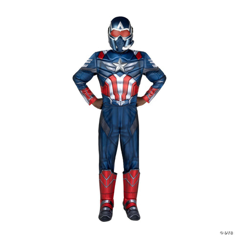 Kids Qualux Captain America: Brave New World™ Captain America Jumpsuit Costume - Medium 8-10