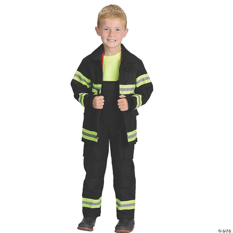 Kids Tan Firefighter Costume - Large | Horror-Shop.com