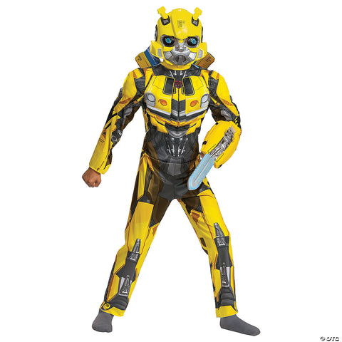 Kids Classic Muscle Transformers Bumblebee T7 Costume - Large | Horror-Shop.com