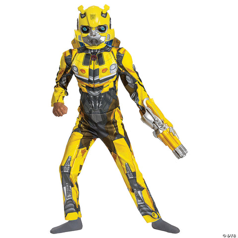 Kids Classic Muscle Transformers Bumblebee T7 Costume - Large | Horror-Shop.com