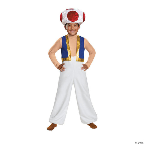 Boy's Toad Deluxe Costume - Super Mario Brothers | Horror-Shop.com