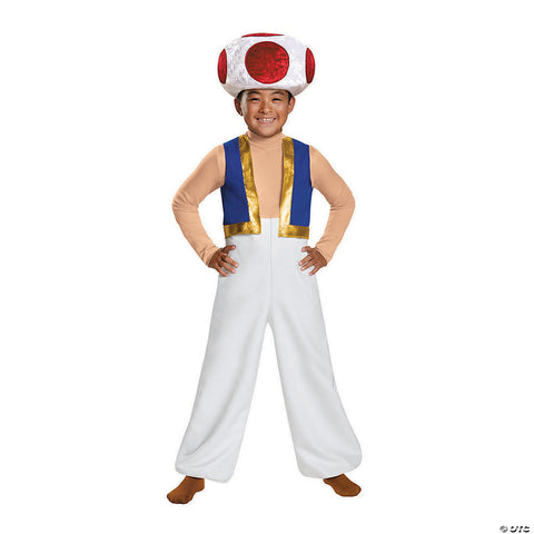 Boy's Toad Deluxe Costume - Super Mario Brothers | Horror-Shop.com
