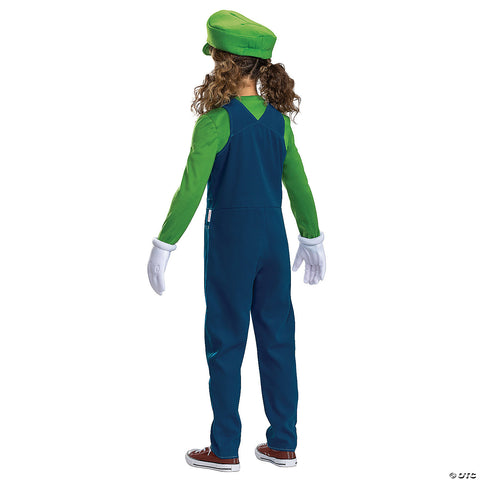 Kids Elevated Super Mario Bros.™ Luigi Costume - Large | Horror-Shop.com
