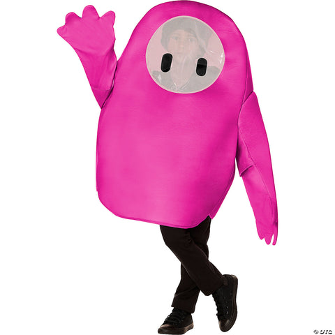 Kids Fall Guys™ Pink Polyester Tunic Pink Costume - Fits up to Size 14