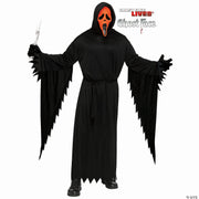 kids-ghost-face-black-robe-with-orange-fluorescent-mask-costume-medium-8-10